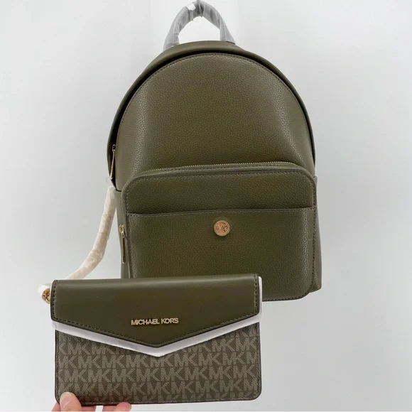 Michael kors olive green backpack purse Michael Kors | Bags | Michael Kors Valerie Medium Backpack  main image 2
